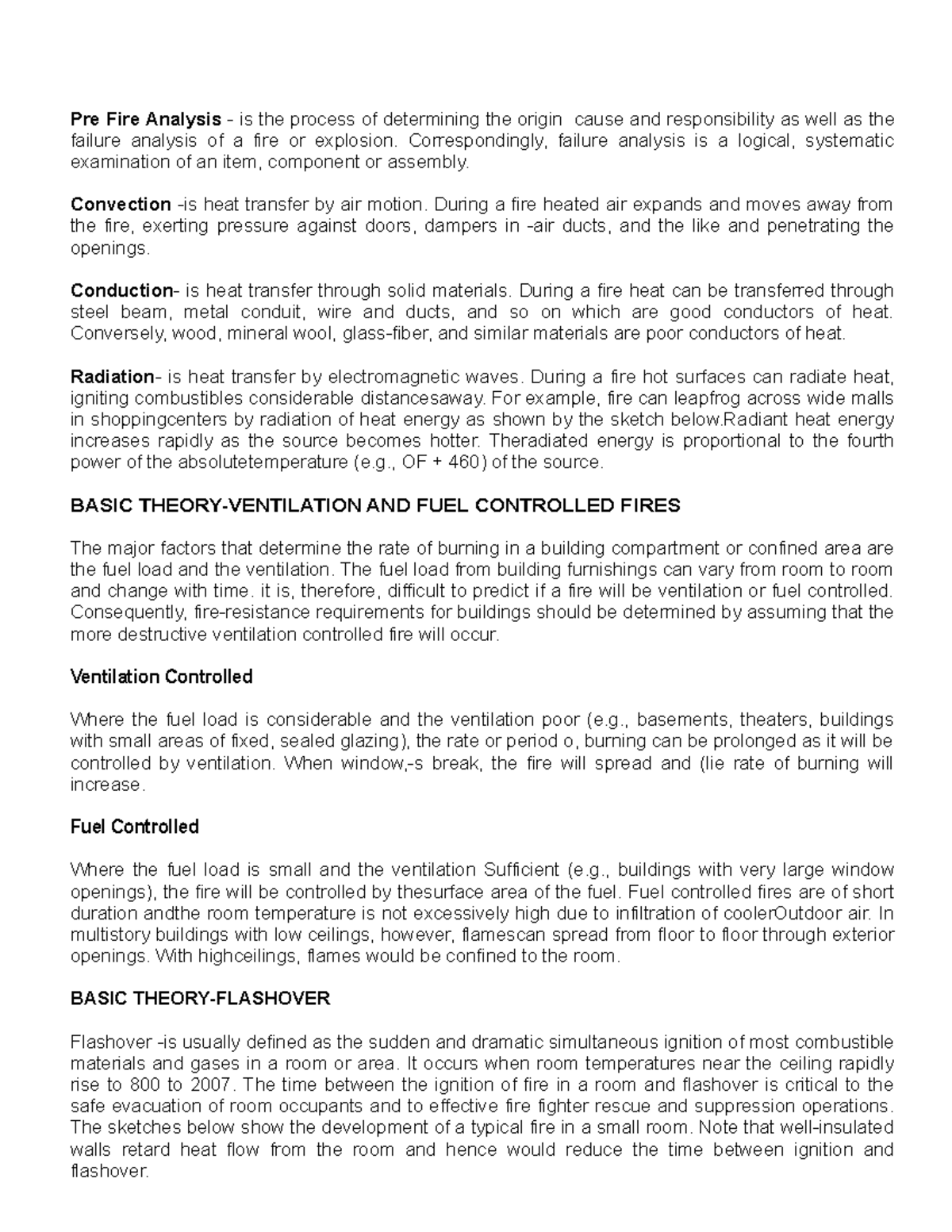 BFP Reviewer-IN- Arson - Pre Fire Analysis - is the process of ...