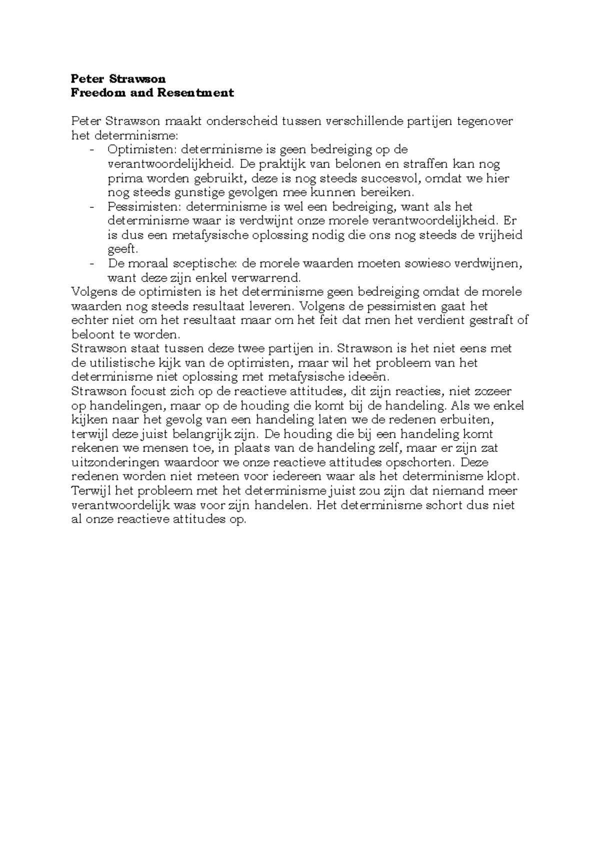 Samenvatting praktische filosofie (en wetenschappelijk Samenvatting praktische filosofie (en wetenschappelijk