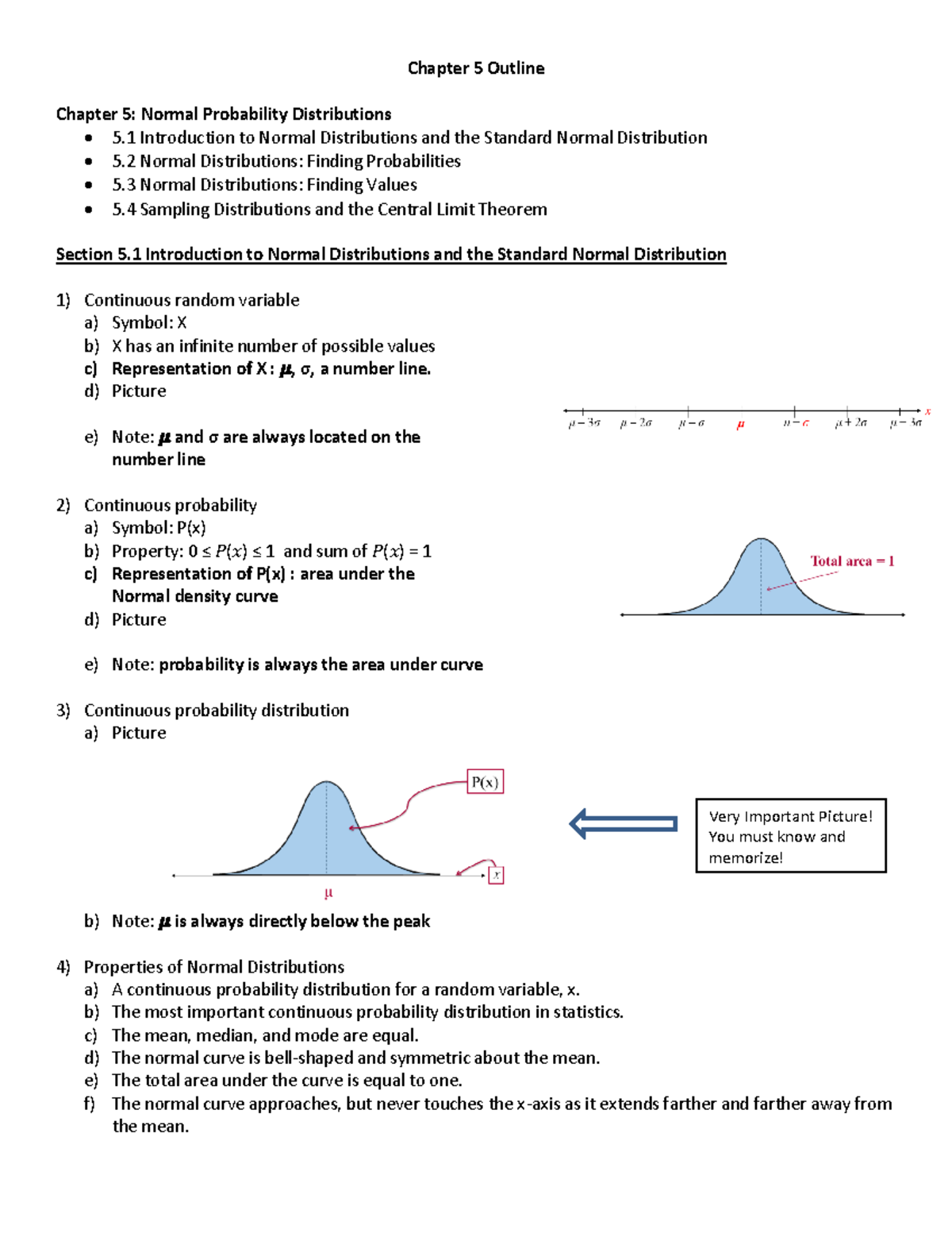 Chapter 5 Statistic - Lecture Notes - Chapter 5 Outline Chapter 5 ...