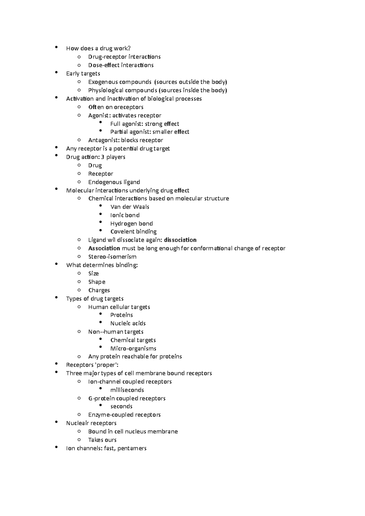 pharmacodynamics-college-aantekeningen-how-does-a-drug-work-o-drug