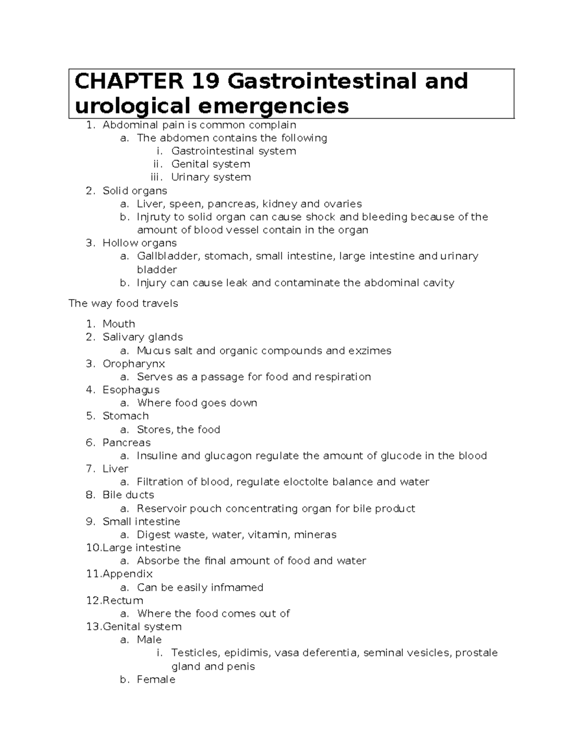 Chapter 19 Gnotes - notes i tried to take in class - CHAPTER 19 ...