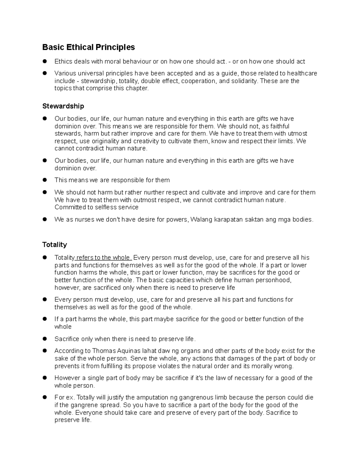 Copy - Lecture notes on the health risks and evaluation of ethical ...