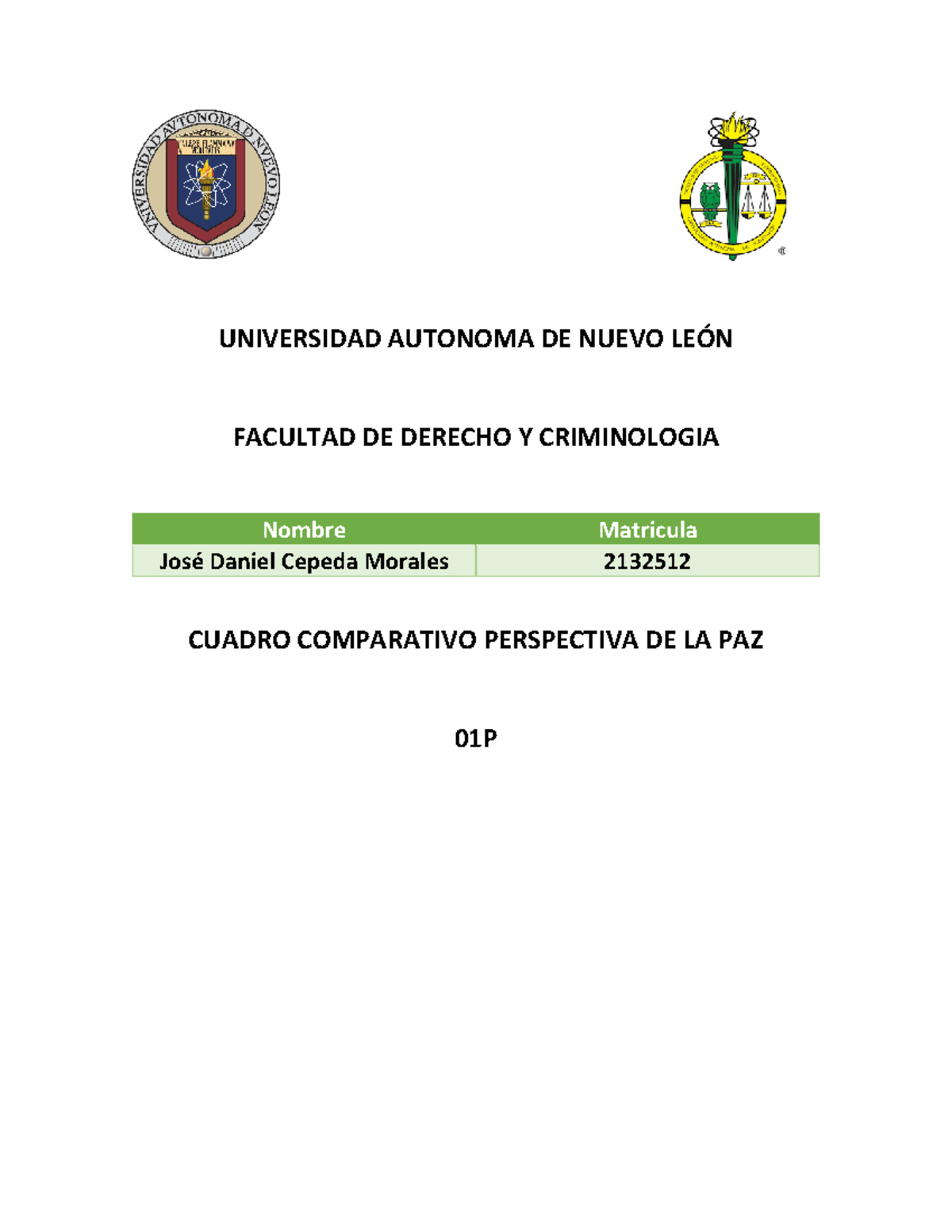 A1 Daniel Cepeda Facdyc Universidad Autonoma De Nuevo LeÓn Facultad De Derecho Y 8798