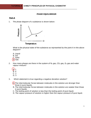 Tutorial 1 - 7 - TUTORIAL 1 CHM271 PRINCIPLES OF PHYSICAL CHEMISTRY 1 ...