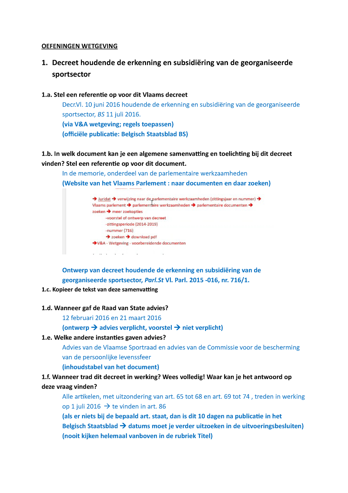 Oefeningen-wetgeving Deel 1 Maandag - Sociale Wetgeving - HoGent - Studocu