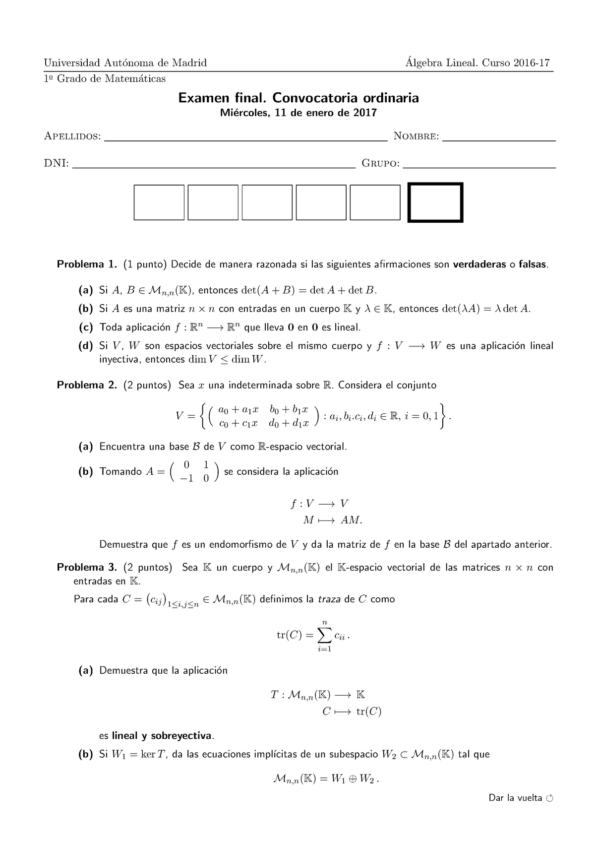 Examen 11 Enero Preguntas Studocu