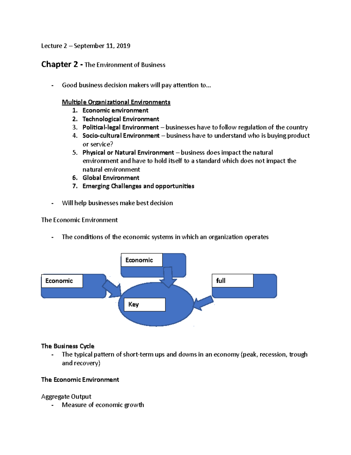 Chapter 2 (Lecture 2 And 3) - Lecture 2 – September 11, 2019 Chapter 2 ...