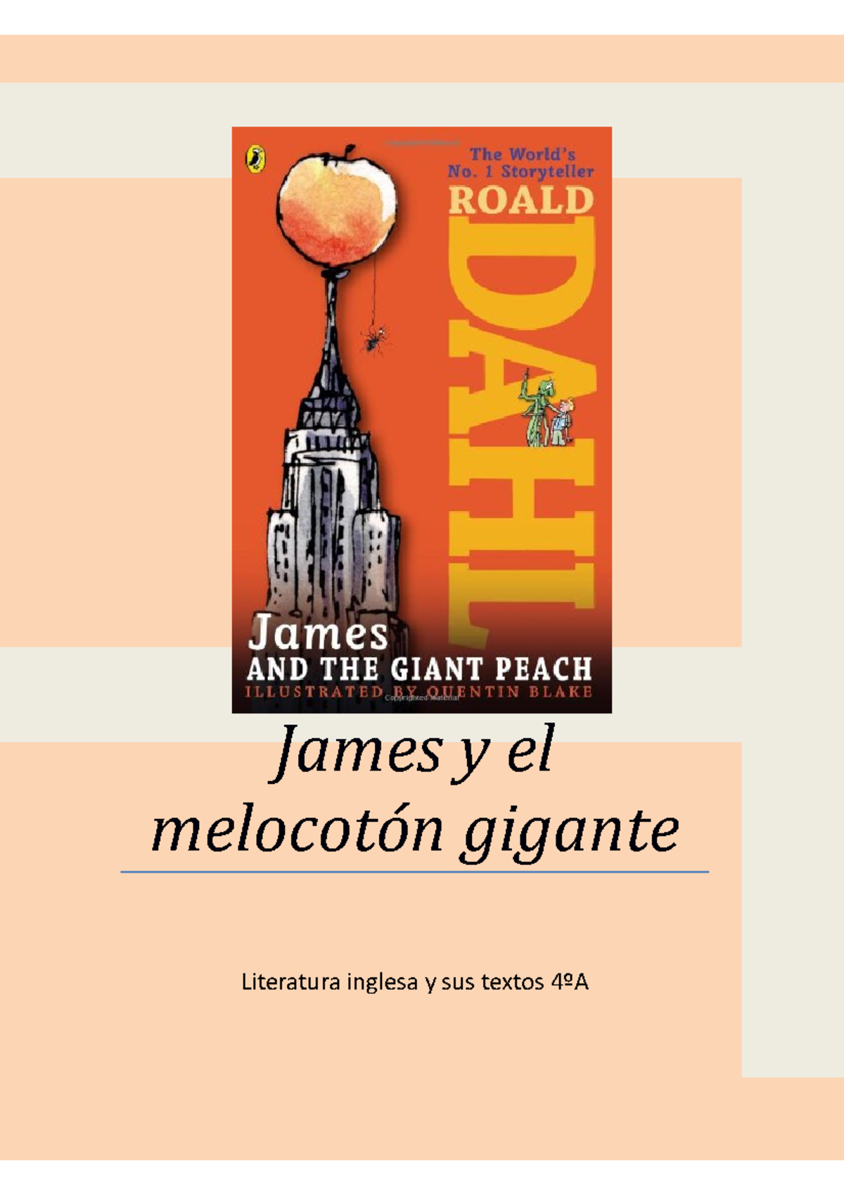 jack y el melocotón gigante