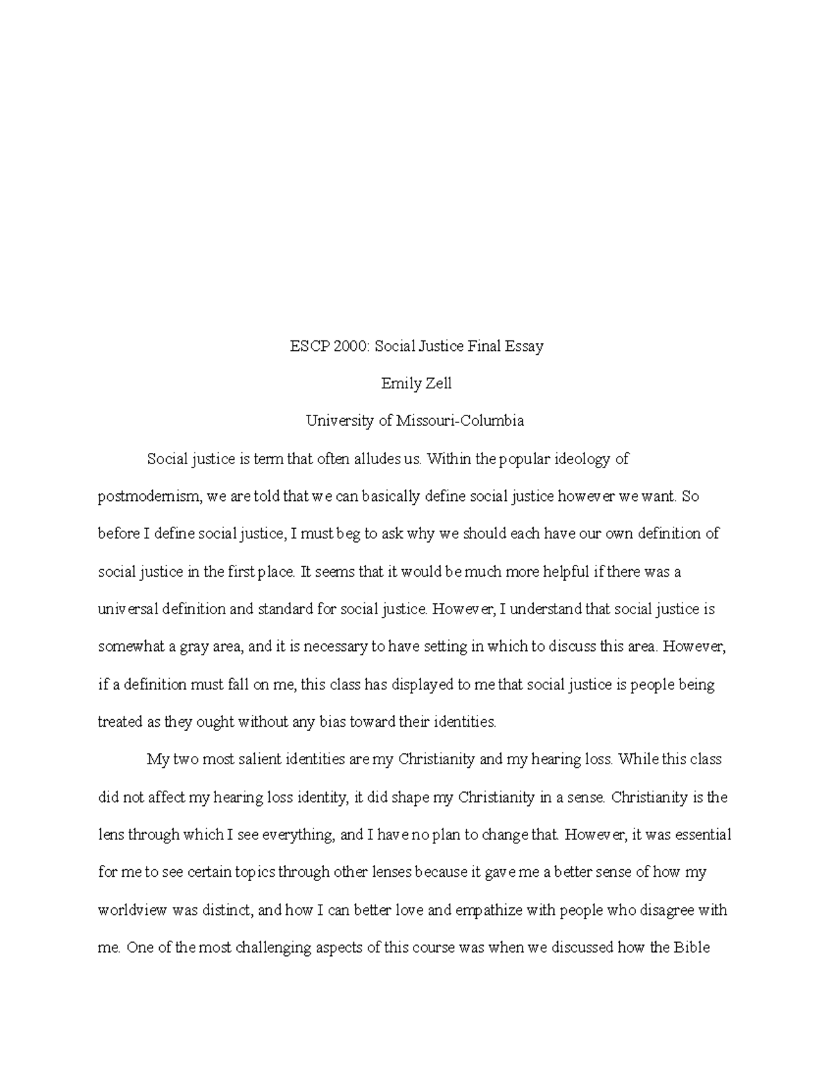 social justice race essay