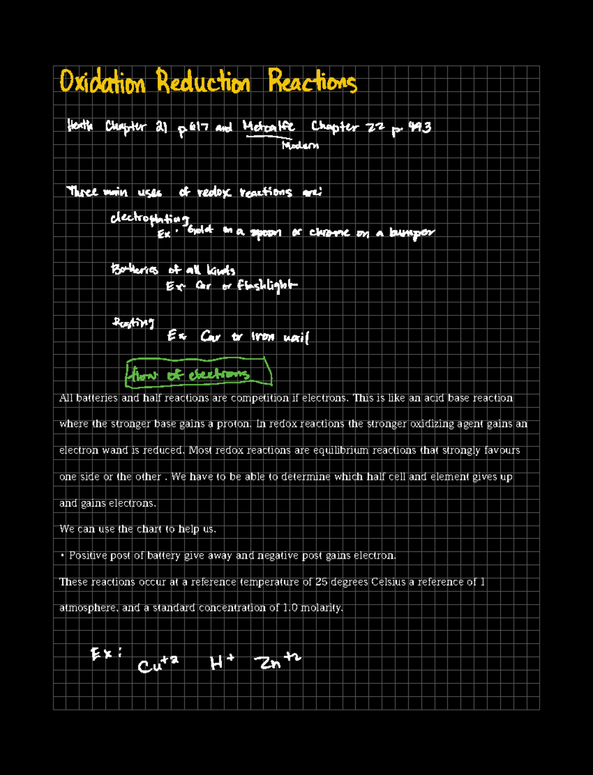 Sask Chem 30 Electrochemistry Oxidation Reduction Reactions Heath