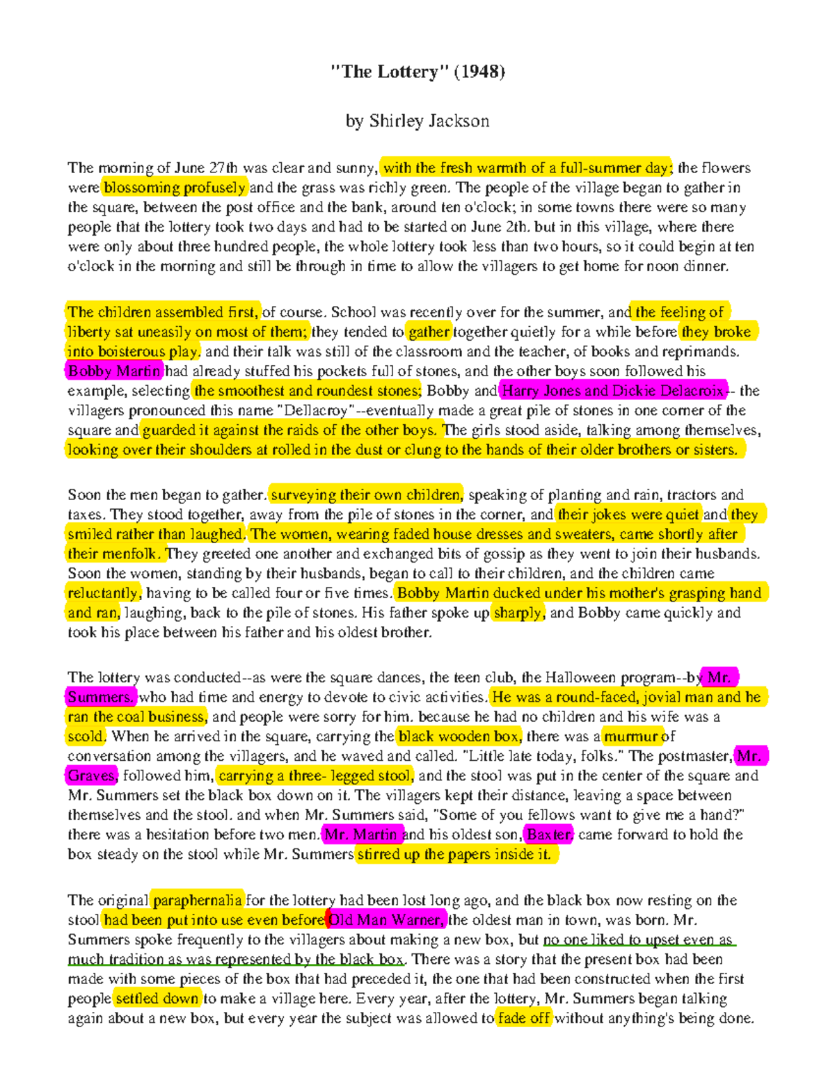 week-1-the-lottery-text-the-lottery-1948-by-shirley-jackson