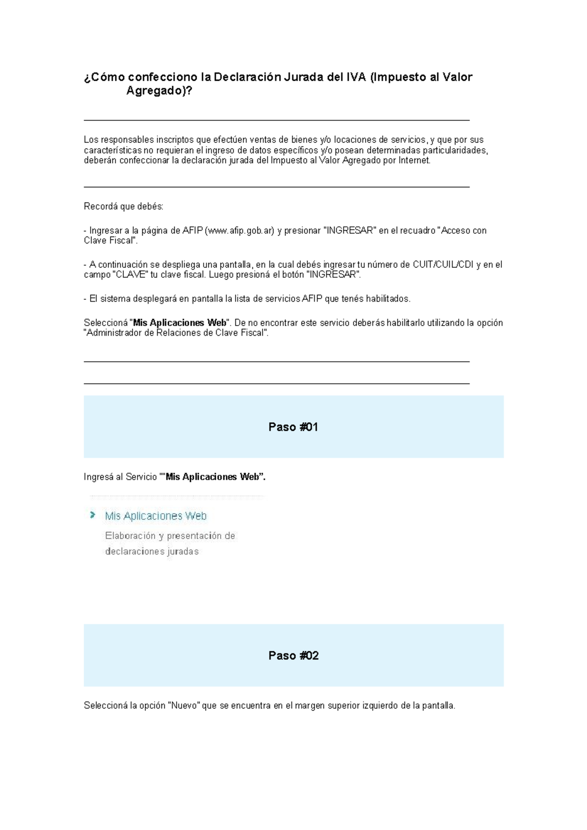 3.C3 Como confecciono la Declaración Jurada del IVA (Módulo 4) - ¿Cómo ...