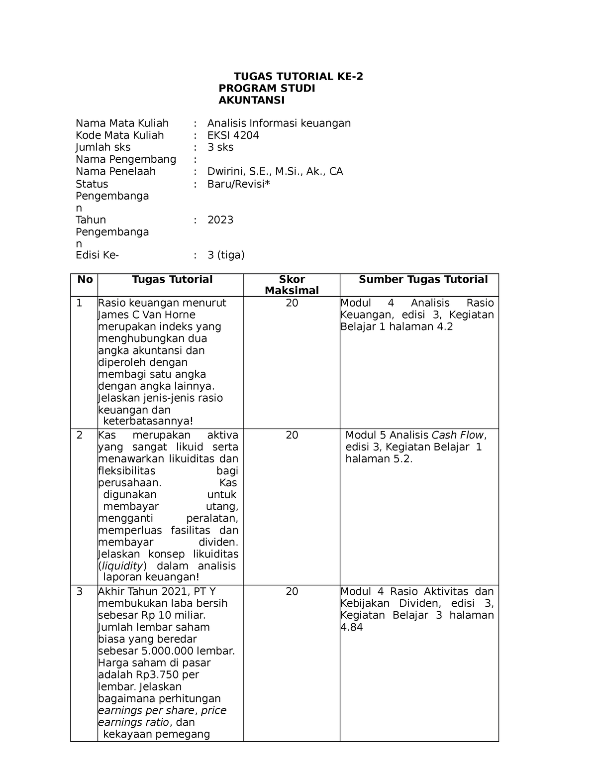 Tugas Tutorial KE 2 AIK - GOOO - TUGAS TUTORIAL KE- PROGRAM STUDI ...