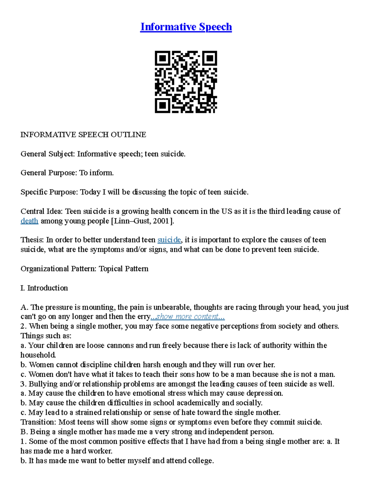 Good Informative Essay Topics For College Students - Informative Speech ...