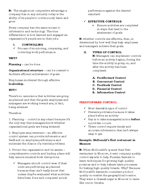 Reviewer for 3RD LE Part 8 - BS Management - CamScanner - Studocu