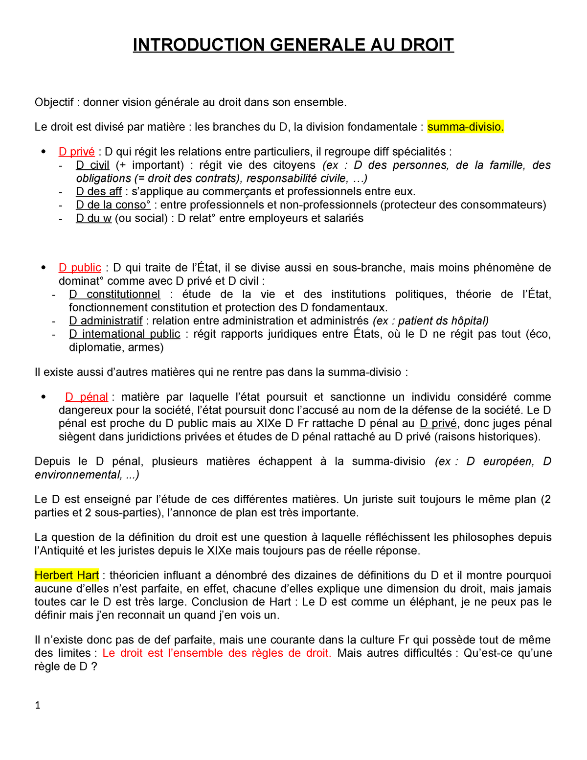 Introduction Generale Au Droit - INTRODUCTION GENERALE AU DROIT ...