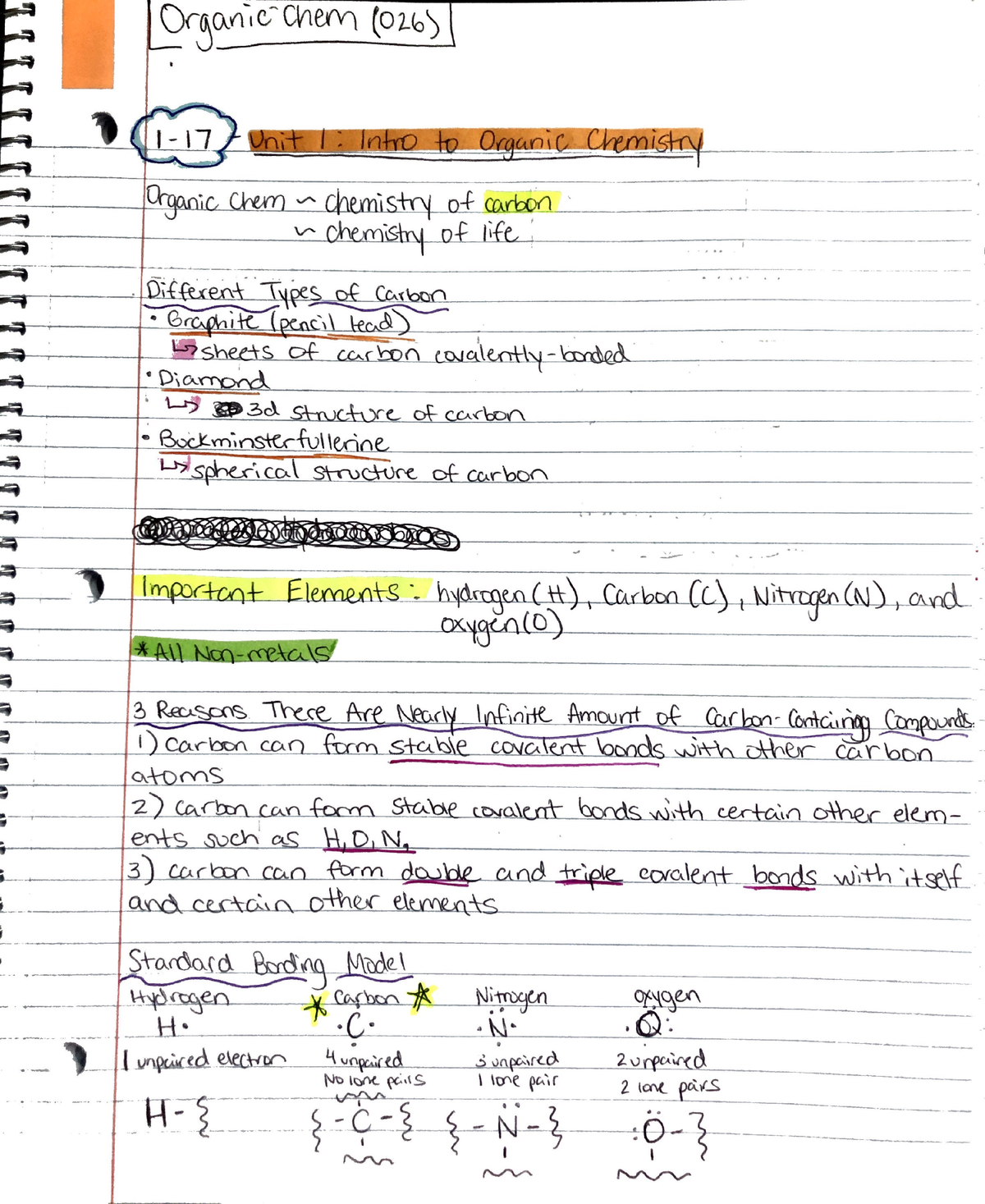 Unit 1 Chem Notes - CHEM 026 - Studocu