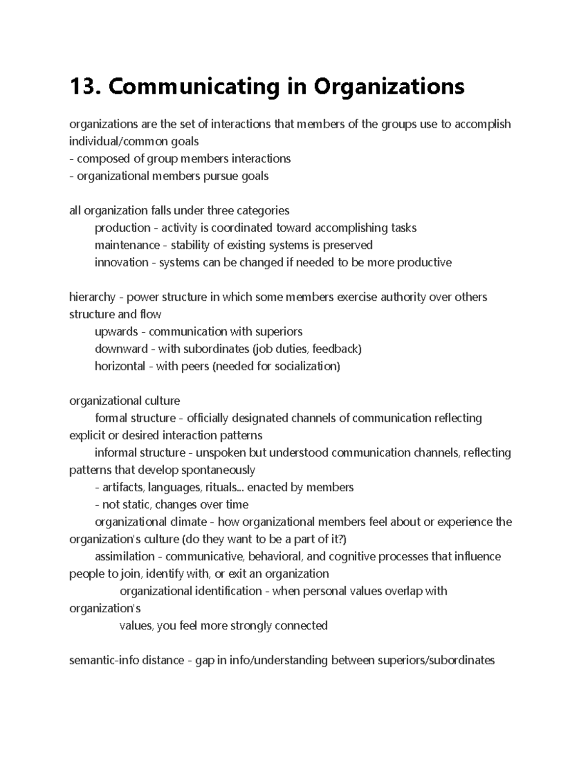 13. Communicating in Organizations - 13. Communicating in Organizations ...