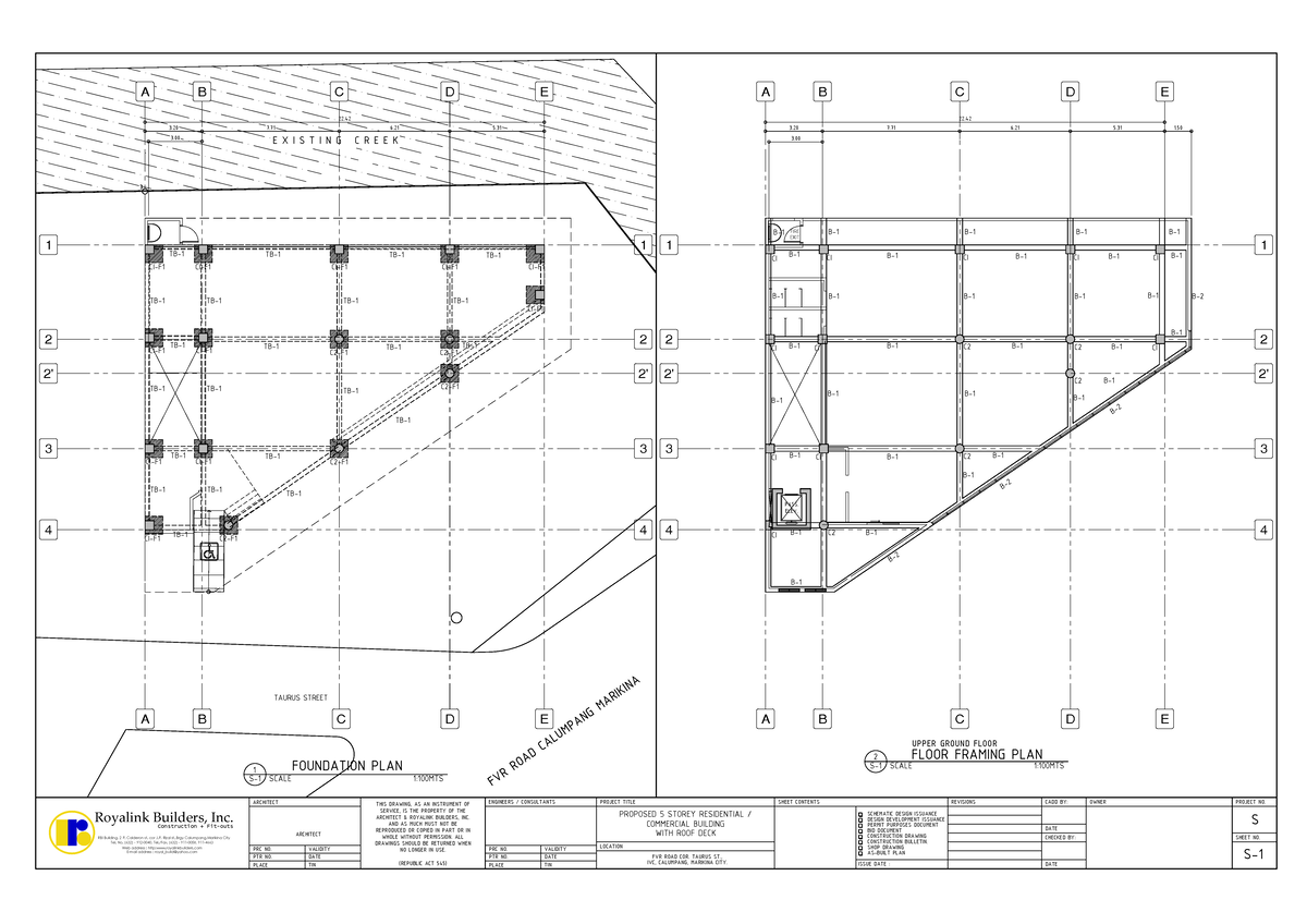 4- Storey RBI BLDG Plans (PART2) - 3 PERMIT PURPOSES DOCUMENTDESIGN ...