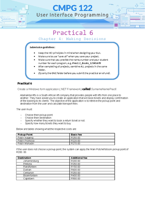 CMPG 121 Test 1 Distance - CMPG 121 Test 1 Date: 2/08/ Section 2 C ...