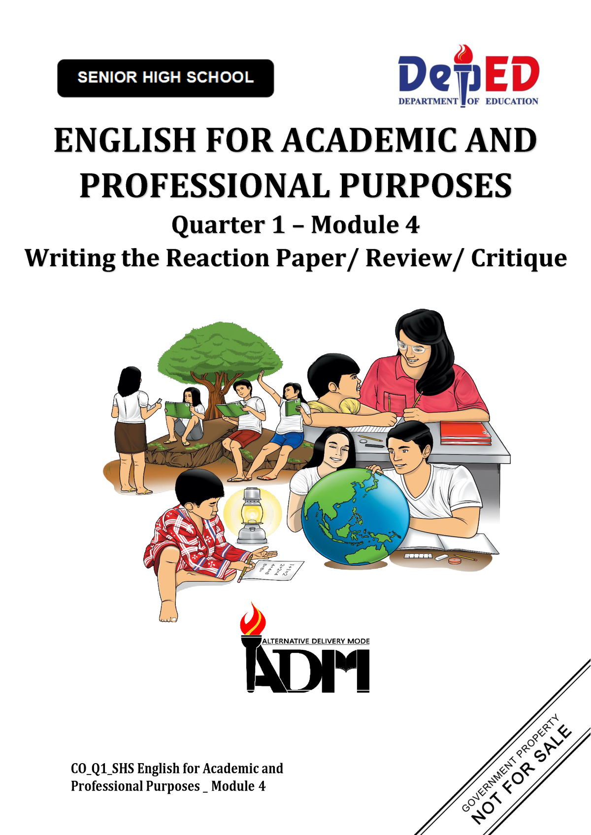 Eappg 11 Q1 mod4 Writingthereactionpaper V2 ENGLISH FOR ACADEMIC AND 