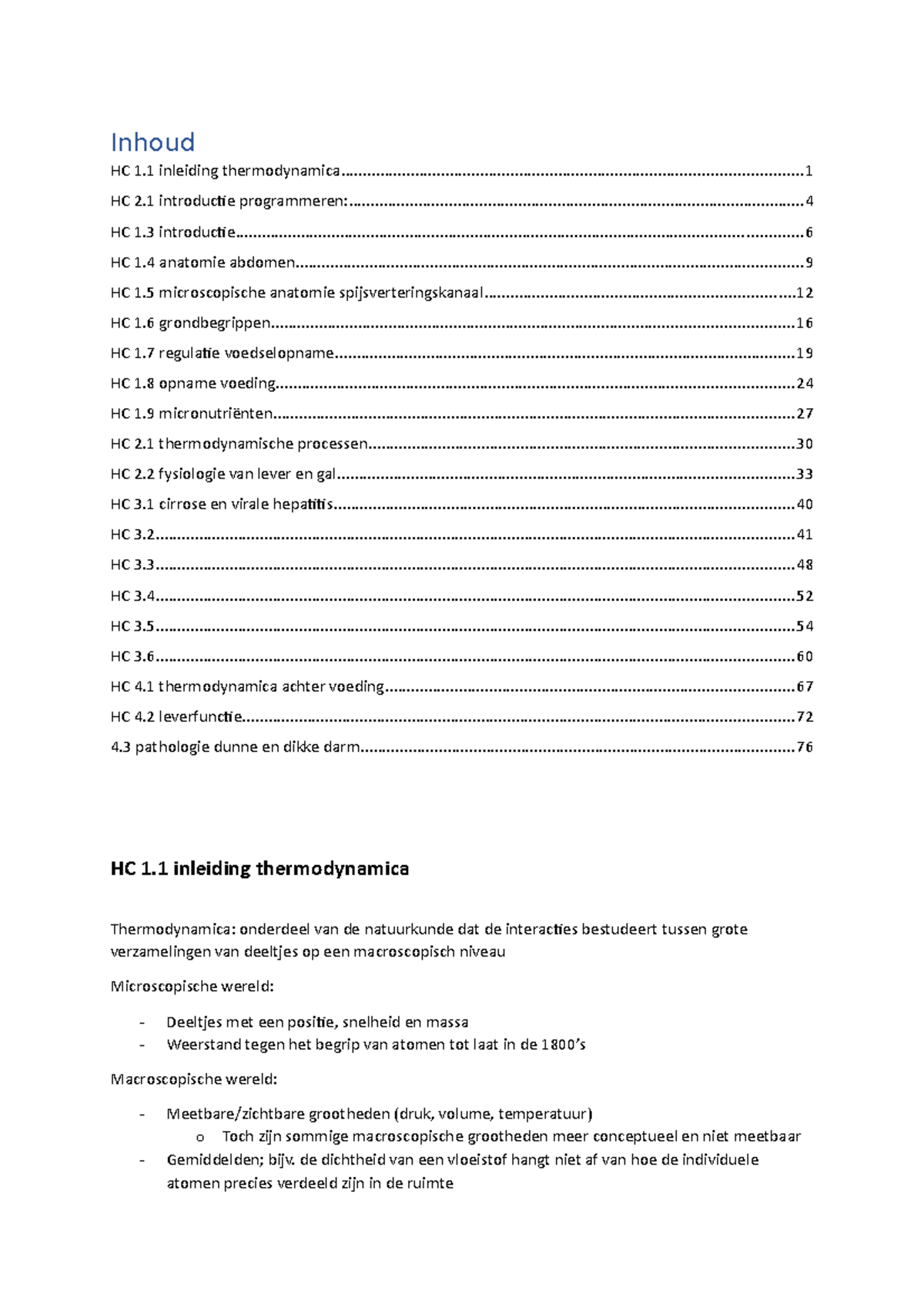 Aantekeningen Alle Hoorcolleges - Inhoud HC 1 Inleiding - Studeersnel