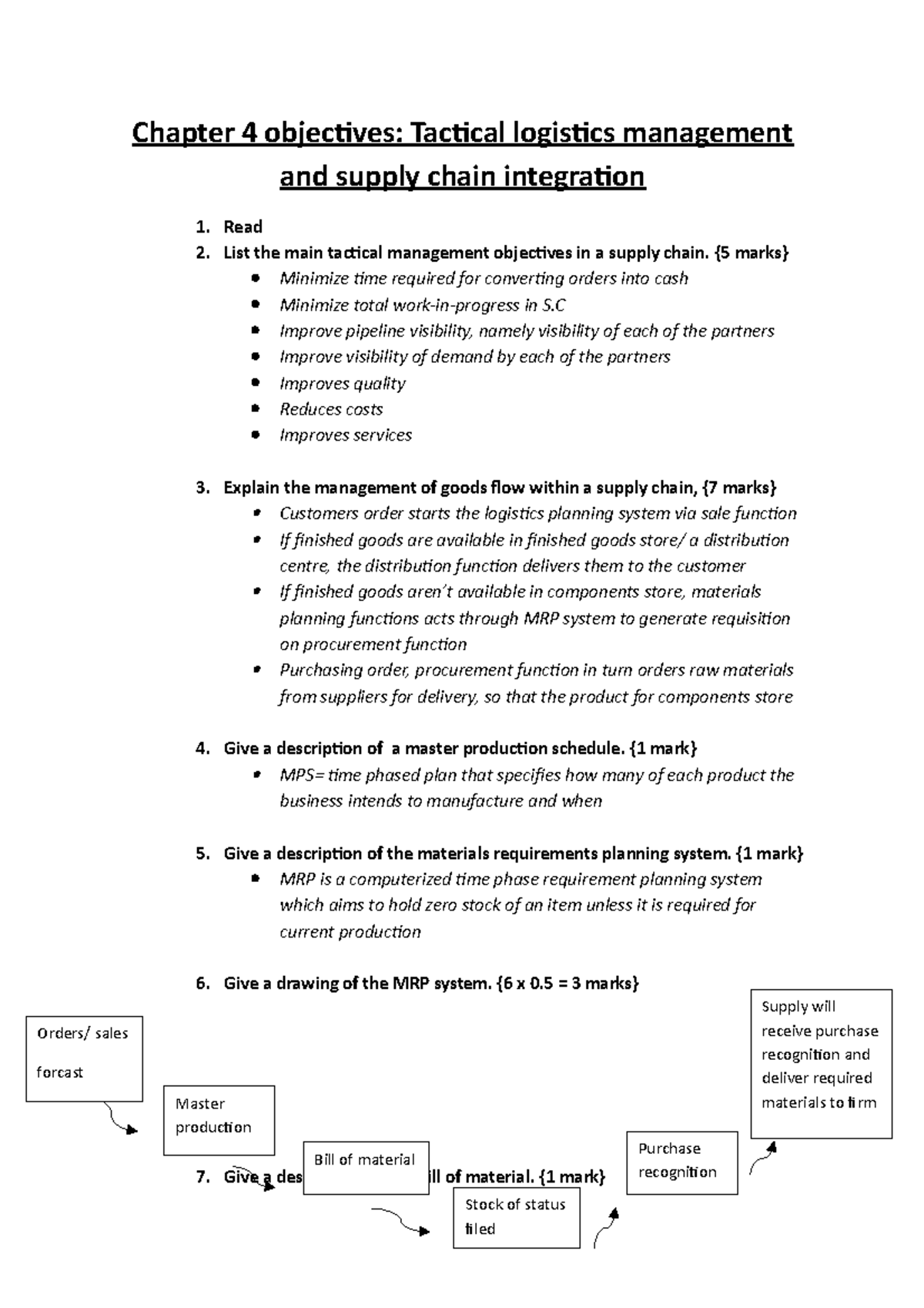 Chapter 4 objectives - EXTRACTED NOTES - Chapter 4 objectives: Tactical ...