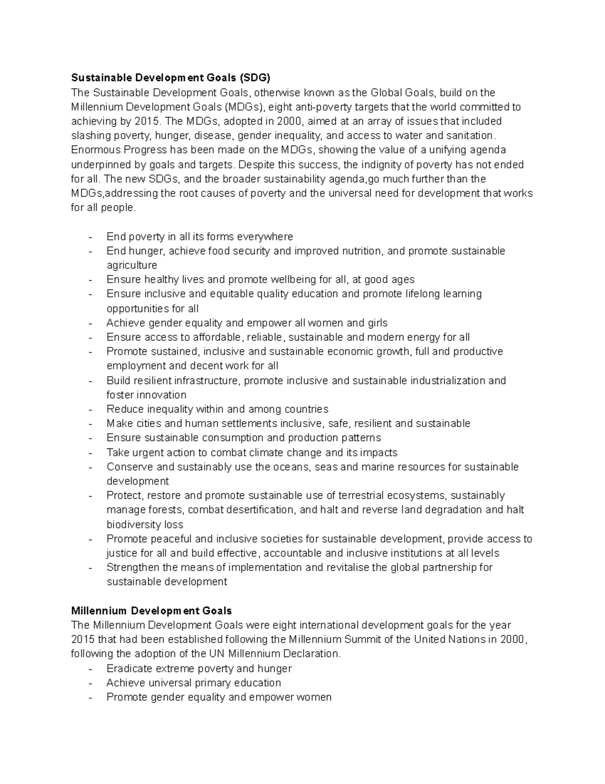 Geo notes - yay - Sustainable Development Goals (SDG) The Sustainable ...