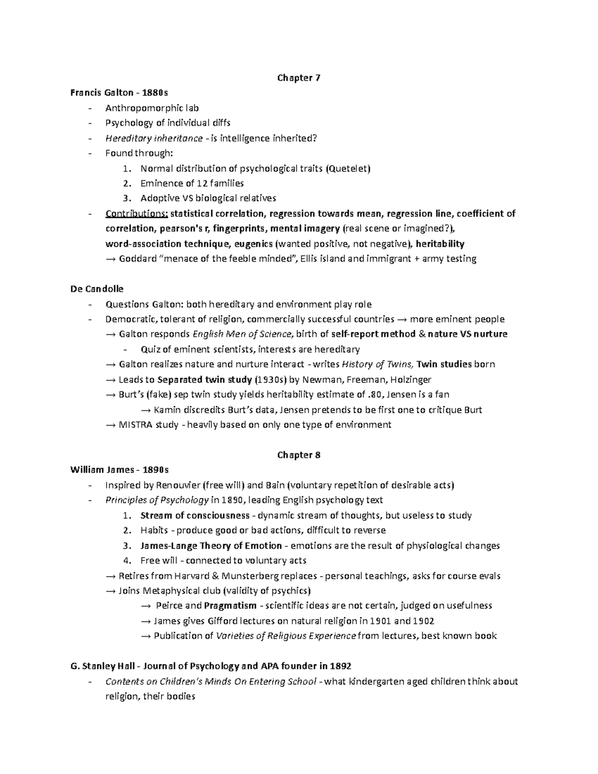 Final Exam Flowchart - Chapter 7 Francis Galton - 1880s Anthropomorphic ...