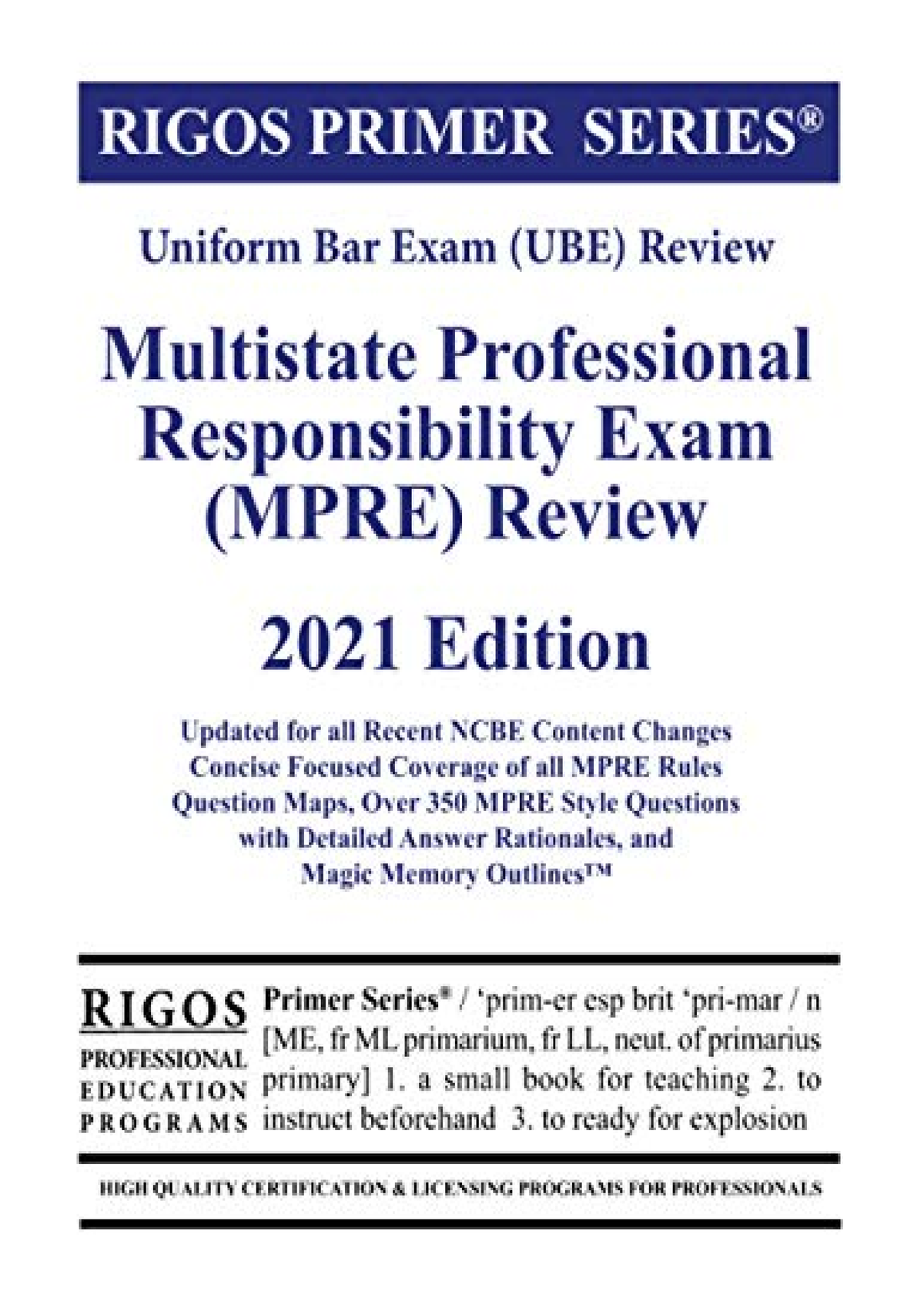 Read Ebook Pdf Rigos Primer Series Uniform Bar Exam (UBE) Review ...