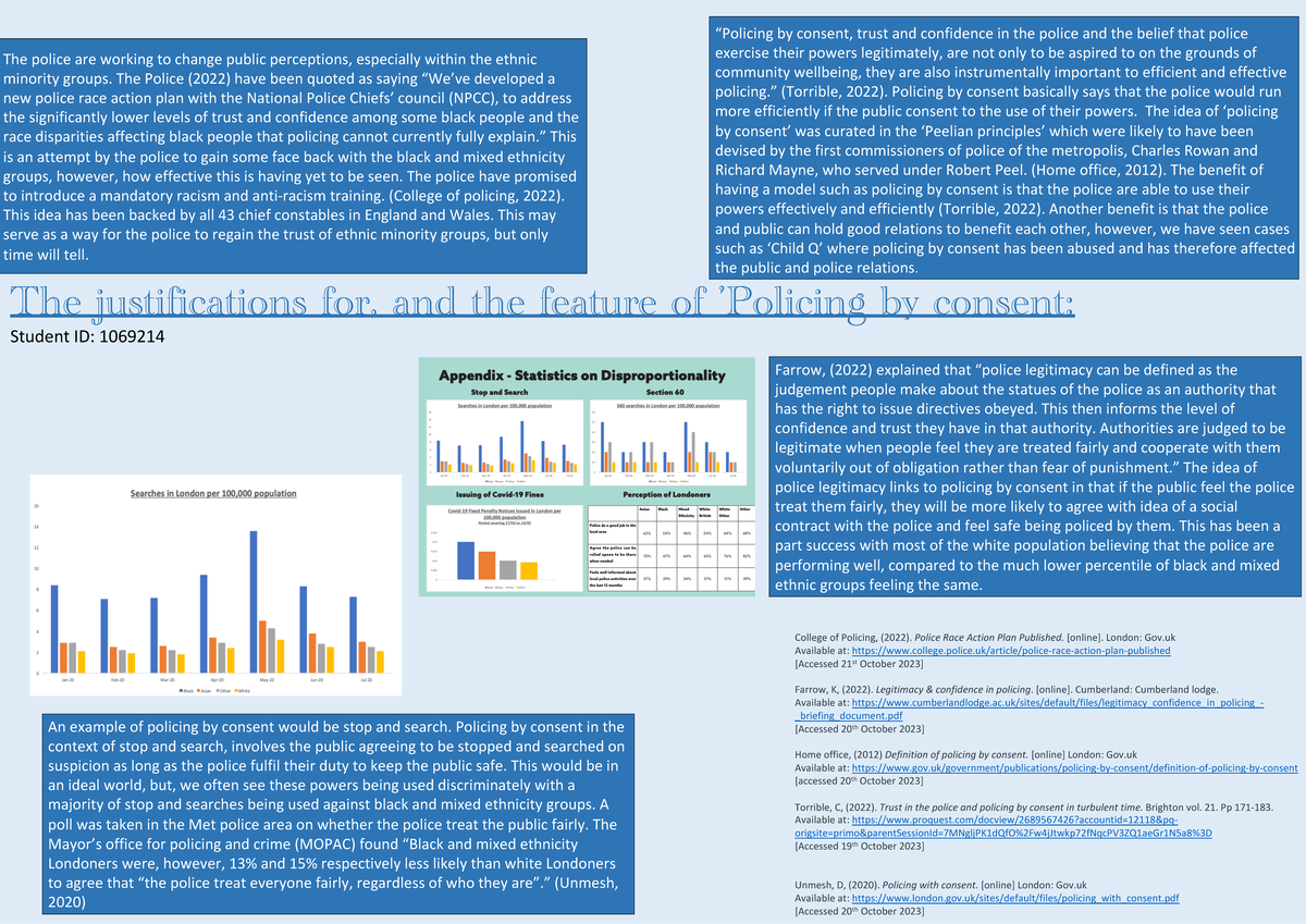 Policing by consent - The justifications for, and the feature of