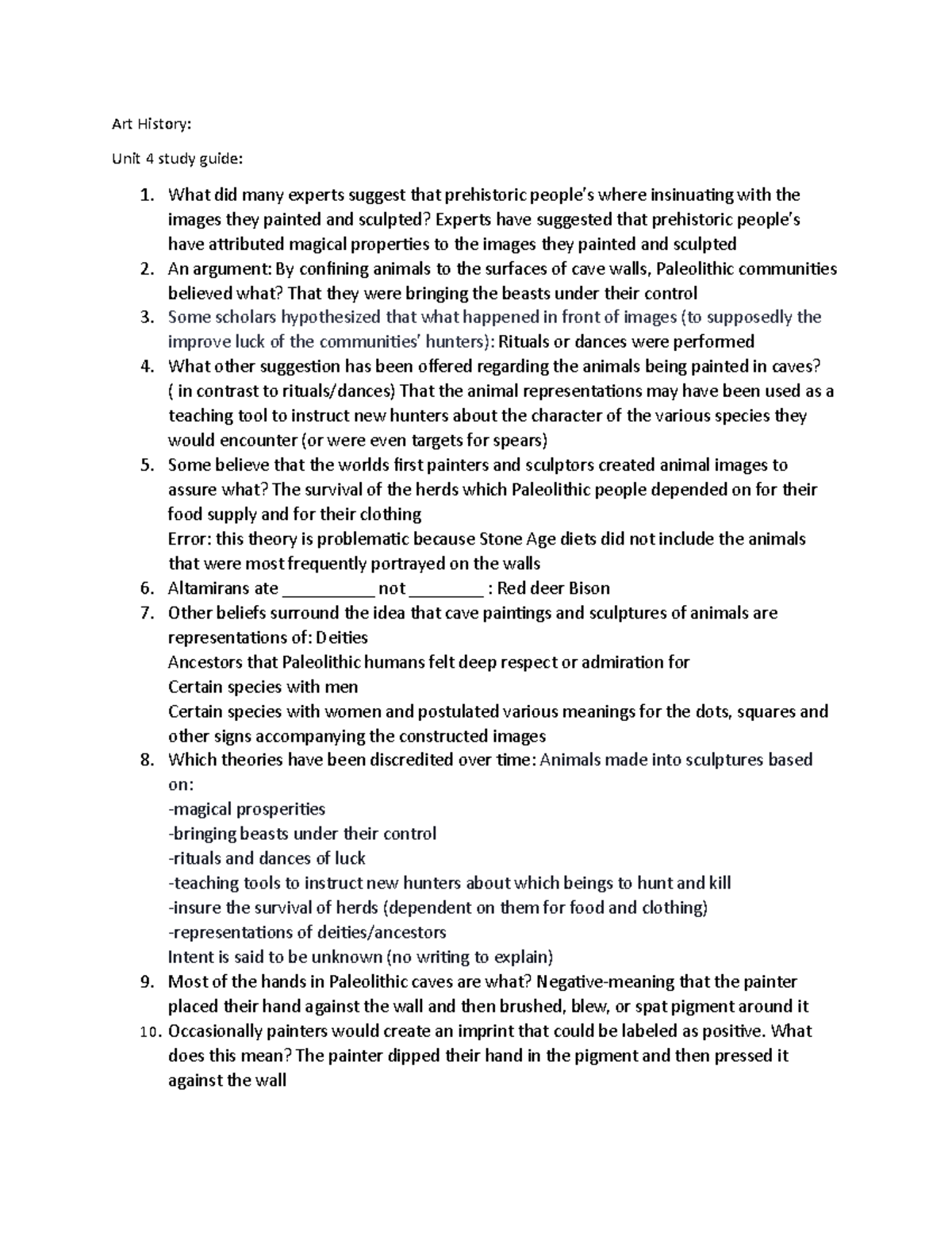 Art History unit 4 study guide Art History Unit 4 study guide What