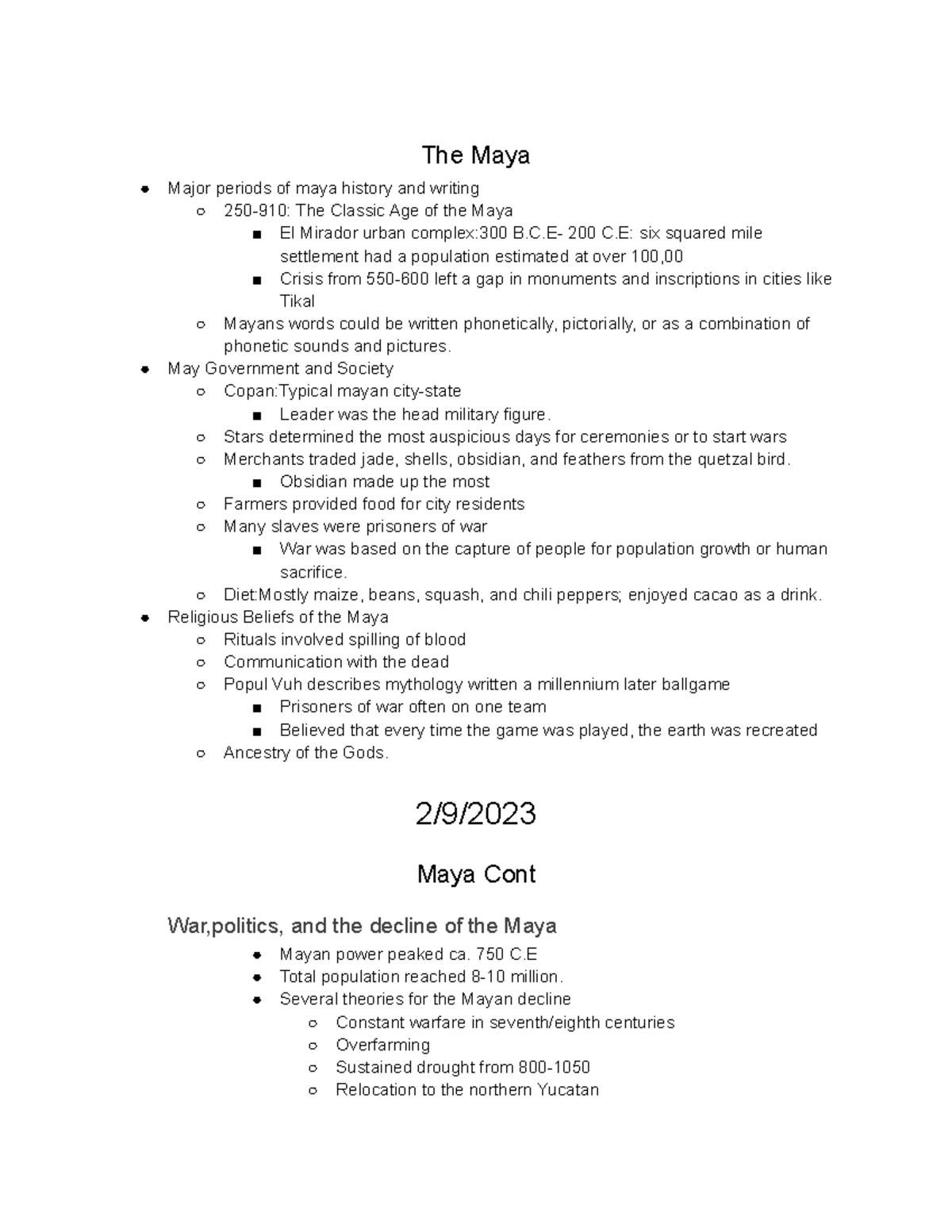 History Rouge Historical Partitions The Maya Major periods of maya history and writing Studocu