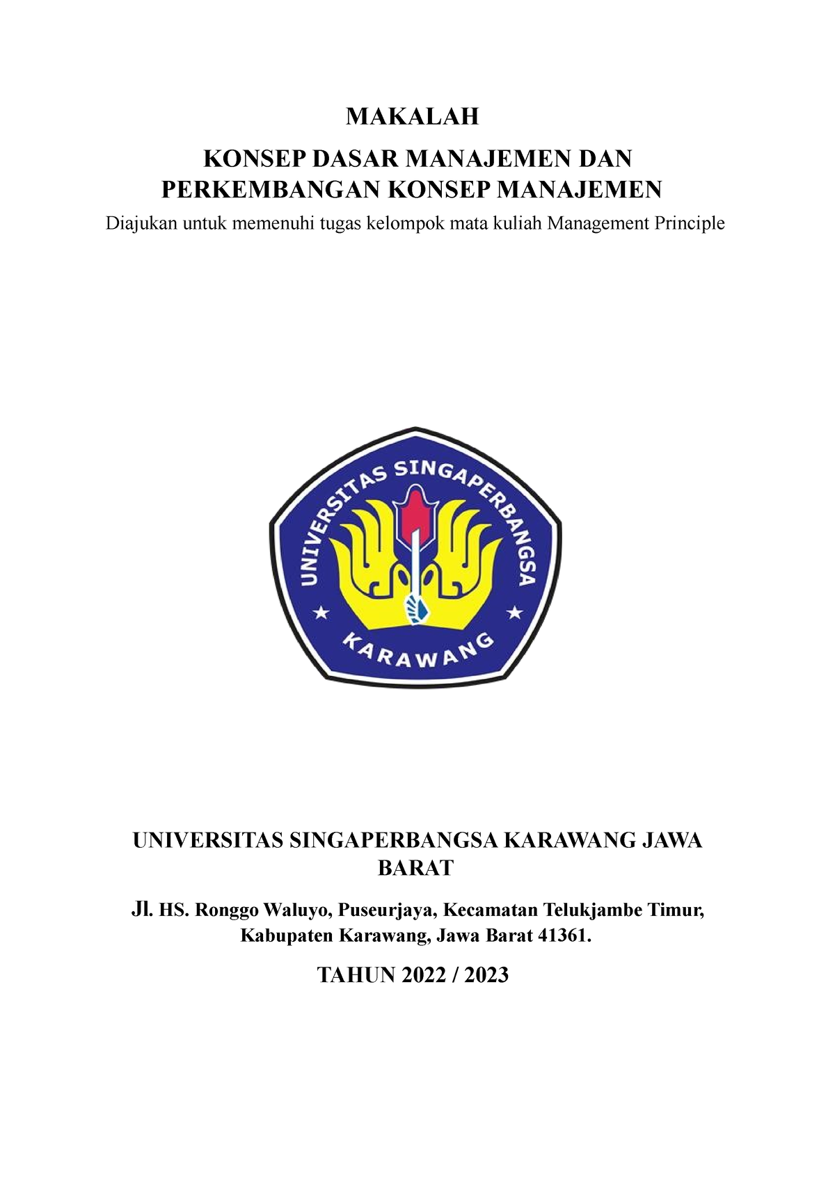 Makalah Konsep Dasar Manajemen 1 - MAKALAH KONSEP DASAR MANAJEMEN DAN ...