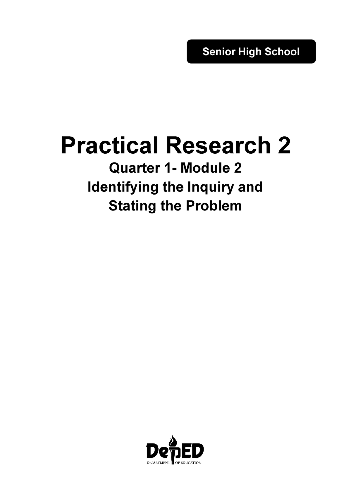 Practical- Research-2 Q1 Mod2-V2-1r - Senior High School Practical ...