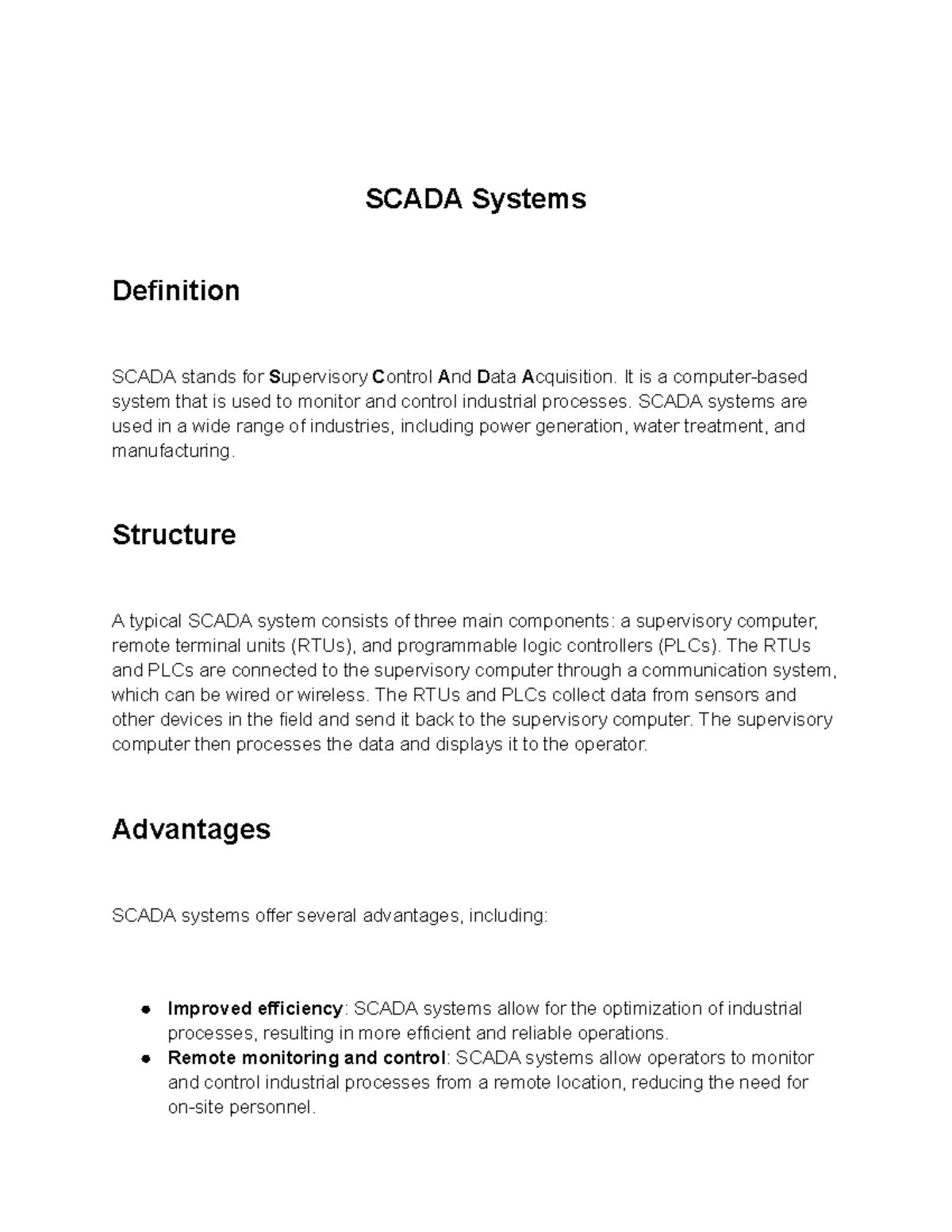 Scada Systems - Resumen Arquitecturas de computación - SCADA Systems ...