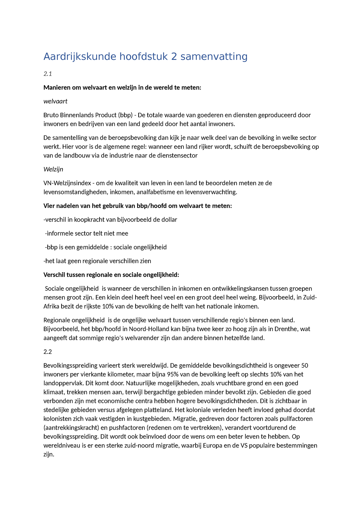 Aardrijskunde Samenvatting H Aardrijkskunde Hoofdstuk Samenvatting Manieren Om Welvaart