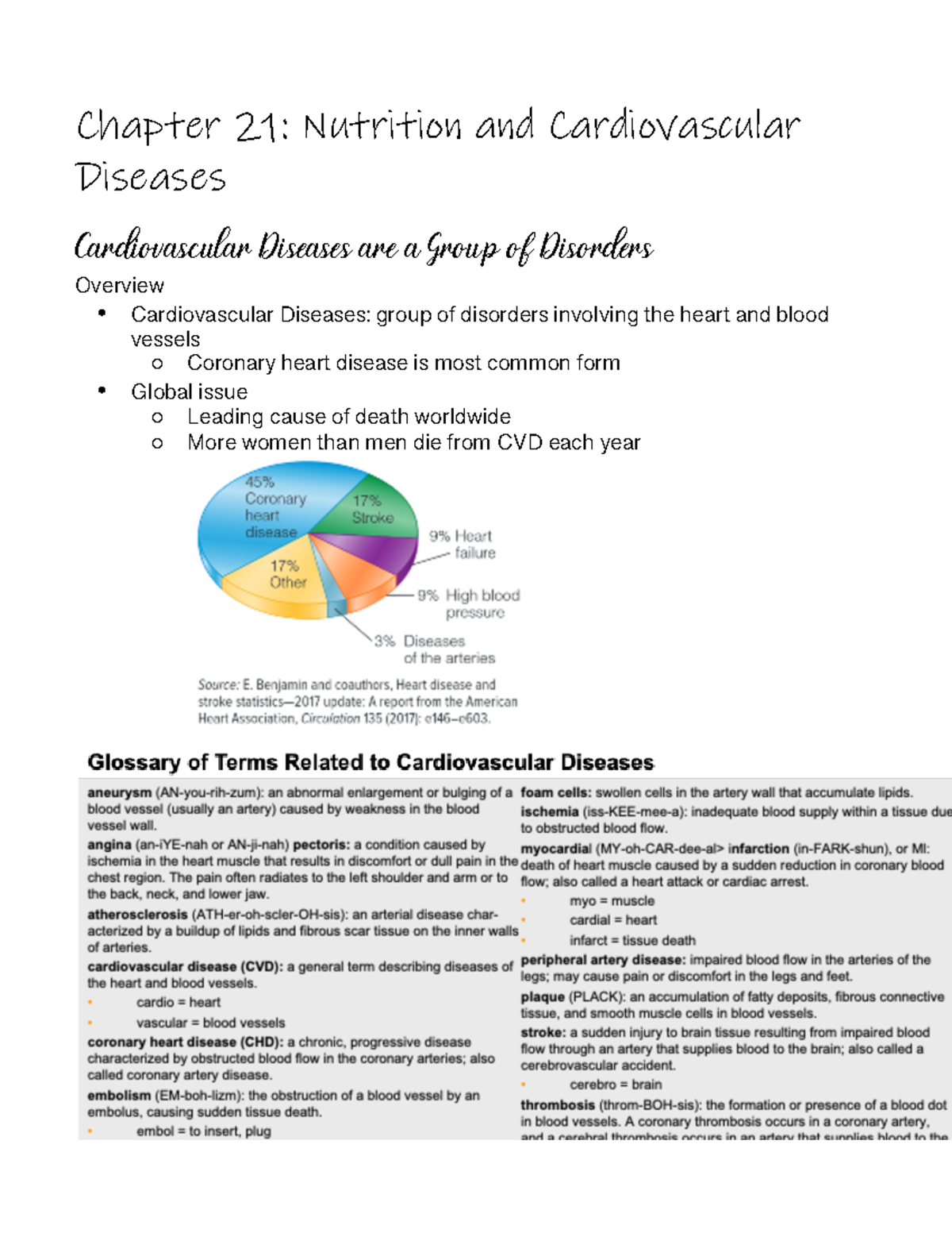 Chapter 21 Nutrition and Cardiovascular Diseases - Cardiovascular ...