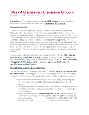 Week 6 Discussion - Discussion Group 4 - Google Docs - Week 6 ...