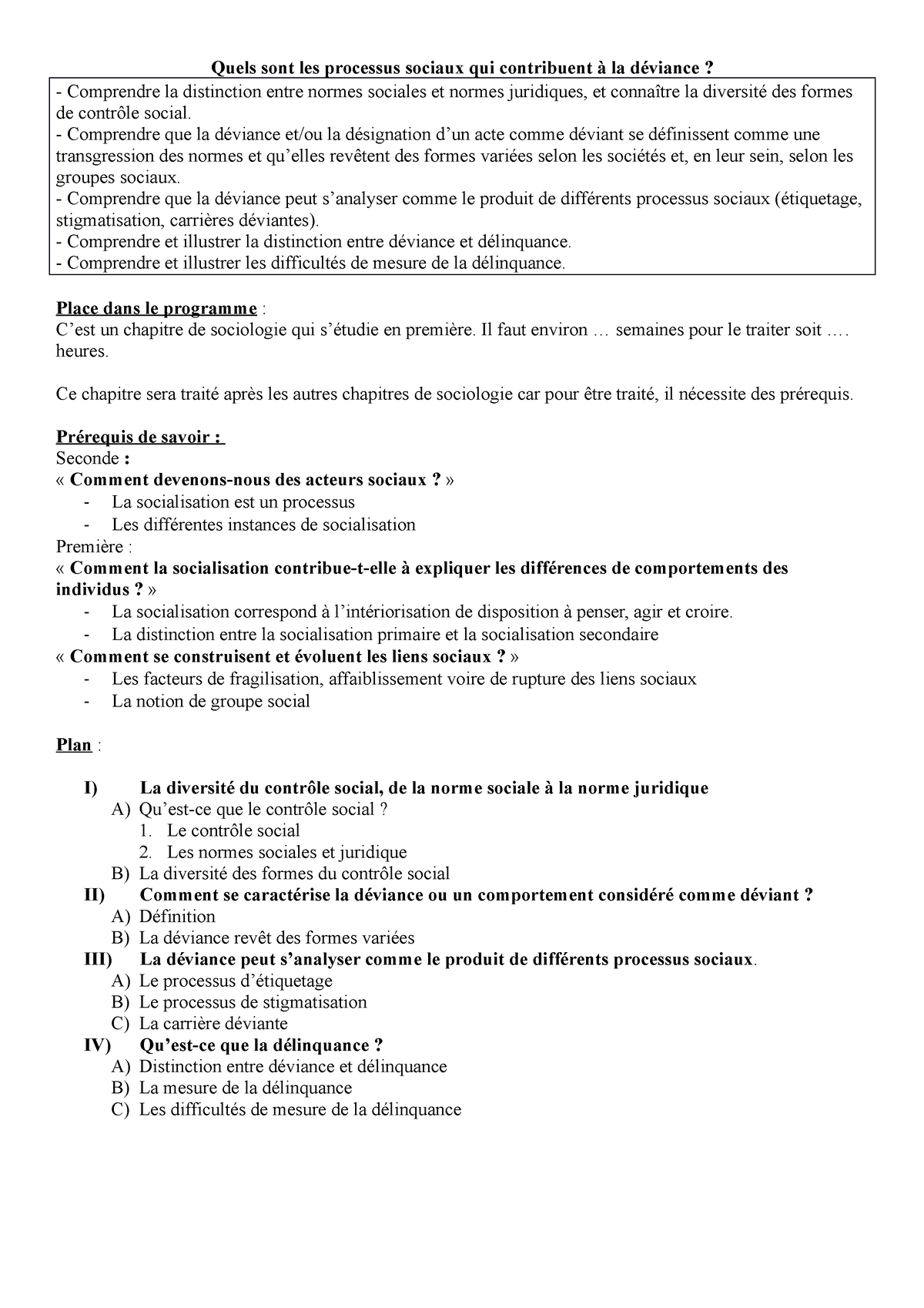 Déviance Fiche Quels Sont Les Processus Sociaux Qui Contribuent à La Déviance Comprendre La 5546