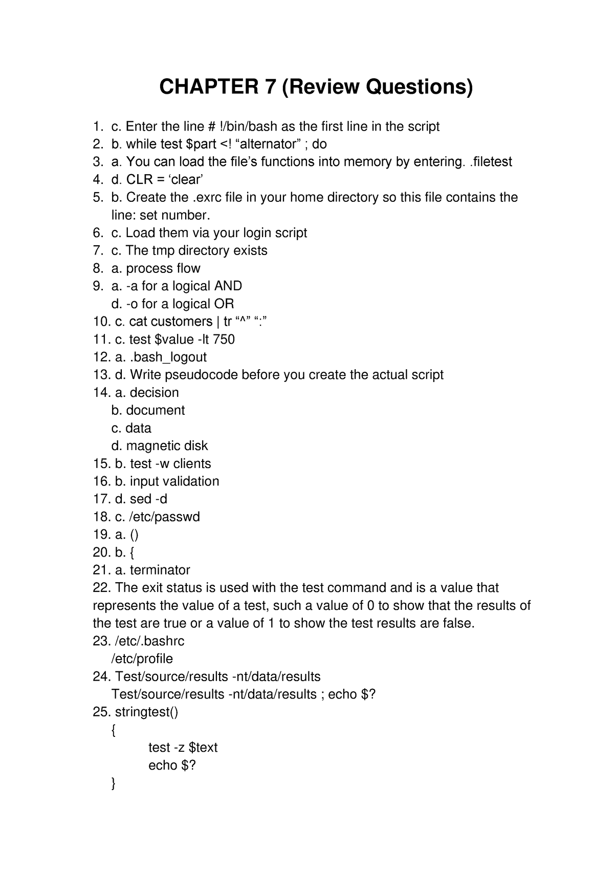 assignment chapter 7 quiz