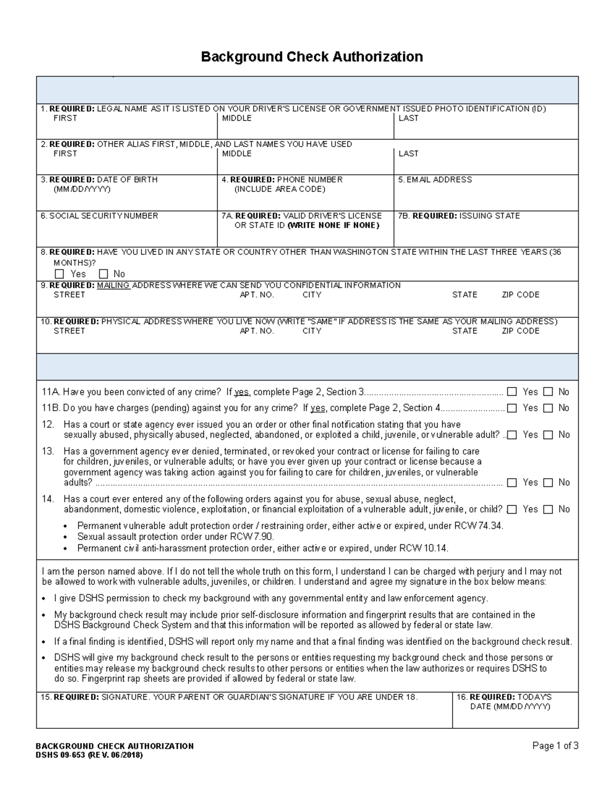 Background check form 02 - Background Check Authorization BACKGROUND ...