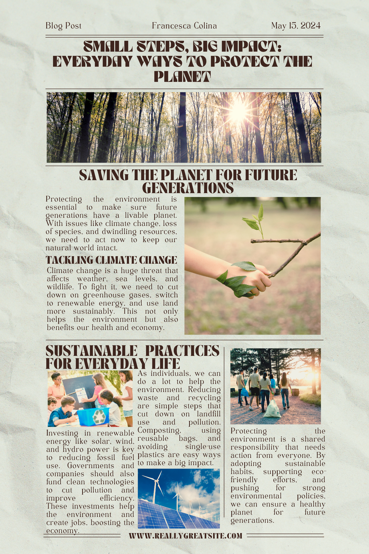 Environmental Blog - Blog - Protecting the environment is essential to ...