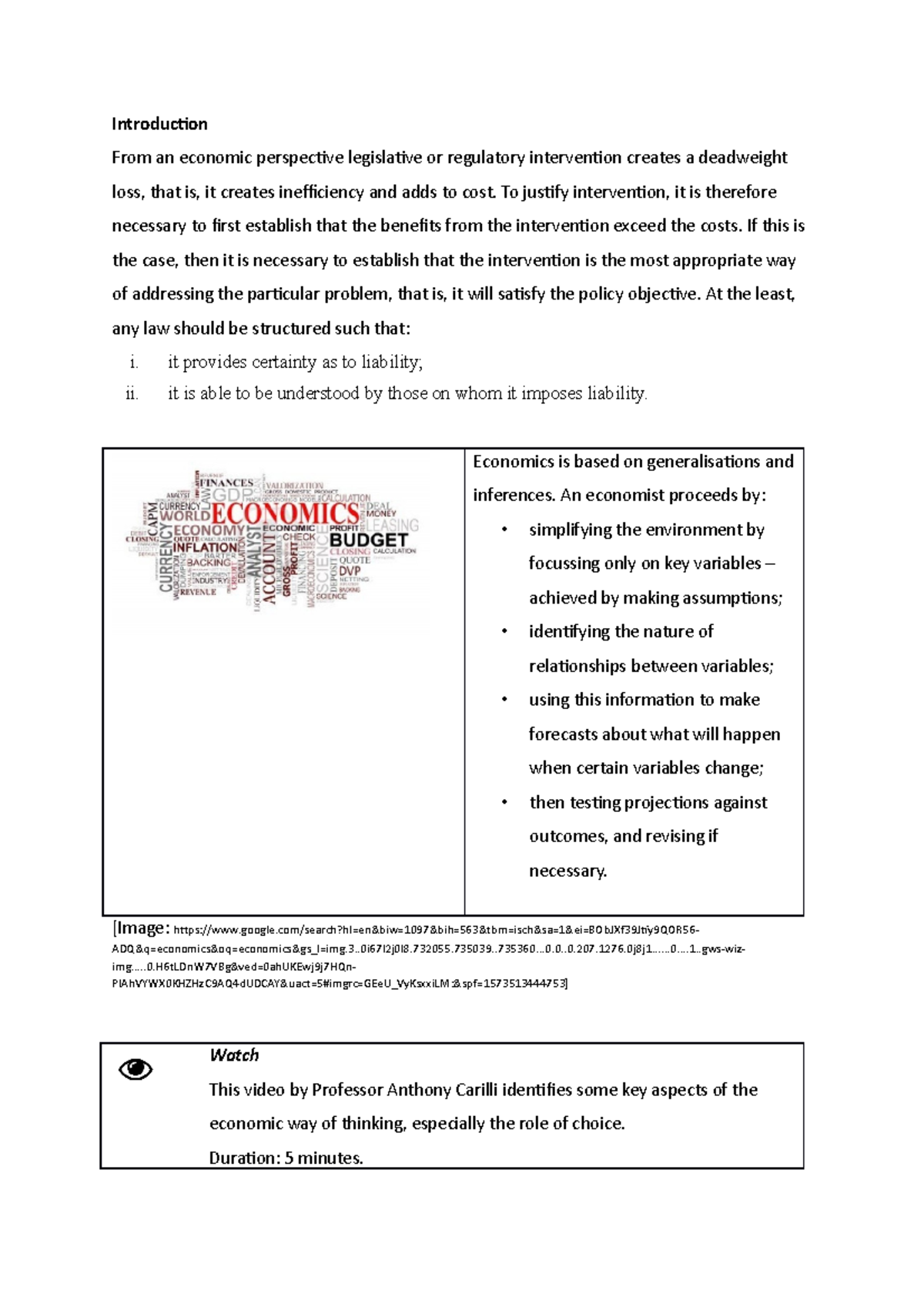 ECON 30018 Lecture 1 Introduction & Background - Introduction From an ...