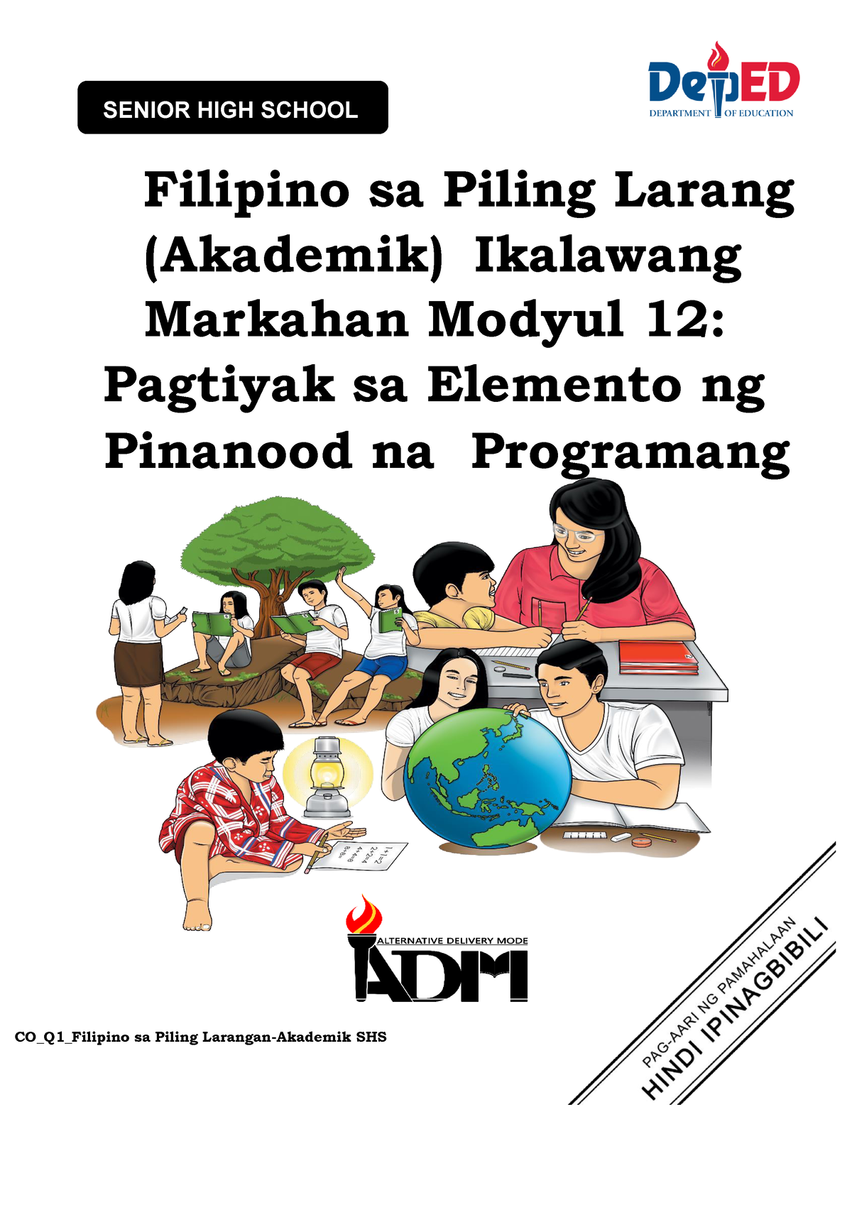 ADM Modyul 12 Filipino Sa Piling Larang (Akademik) - CO_Q1_Filipino Sa ...