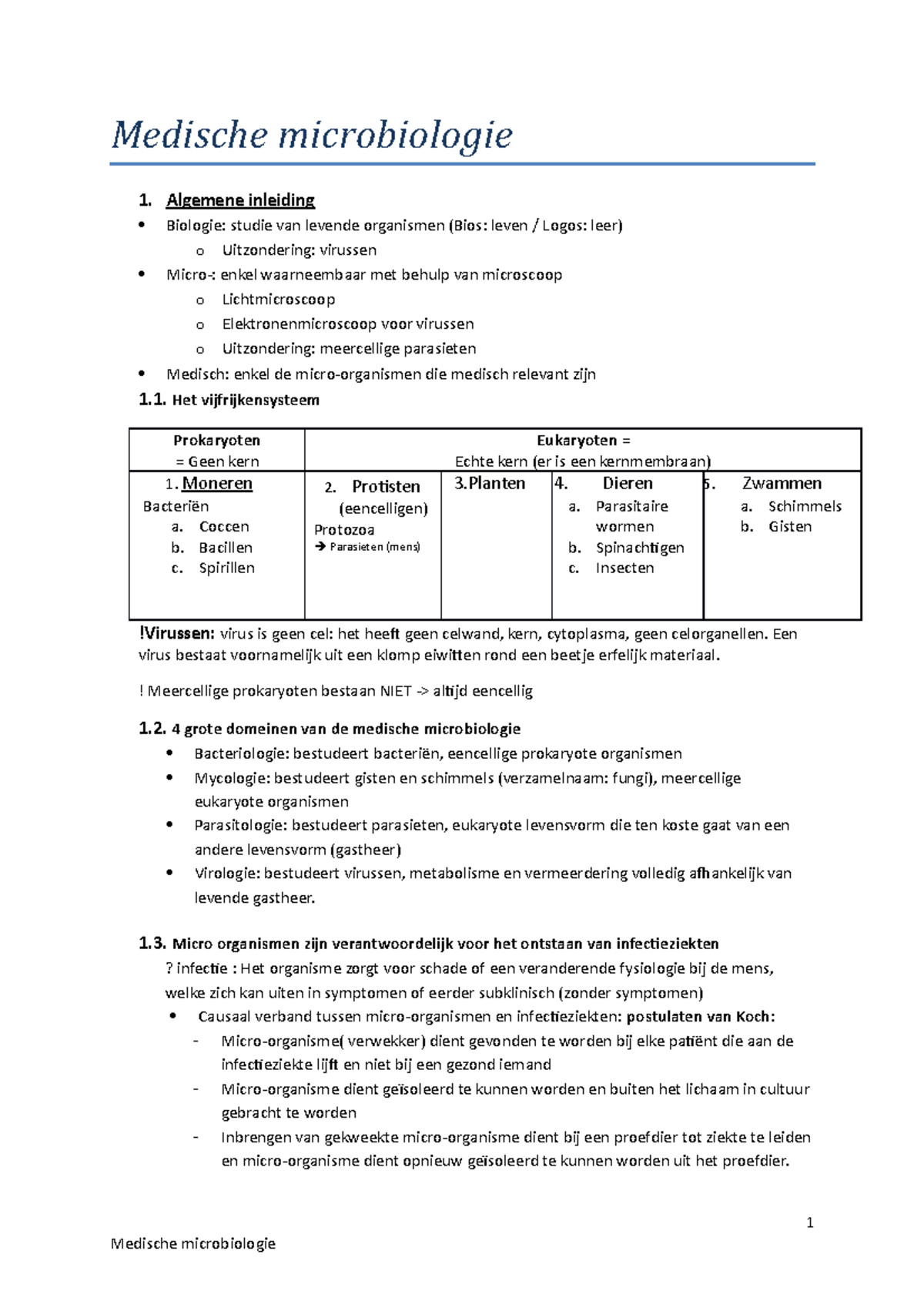 Samenvatting Medische Microbiologie - Medische Algemene Studie Van ...