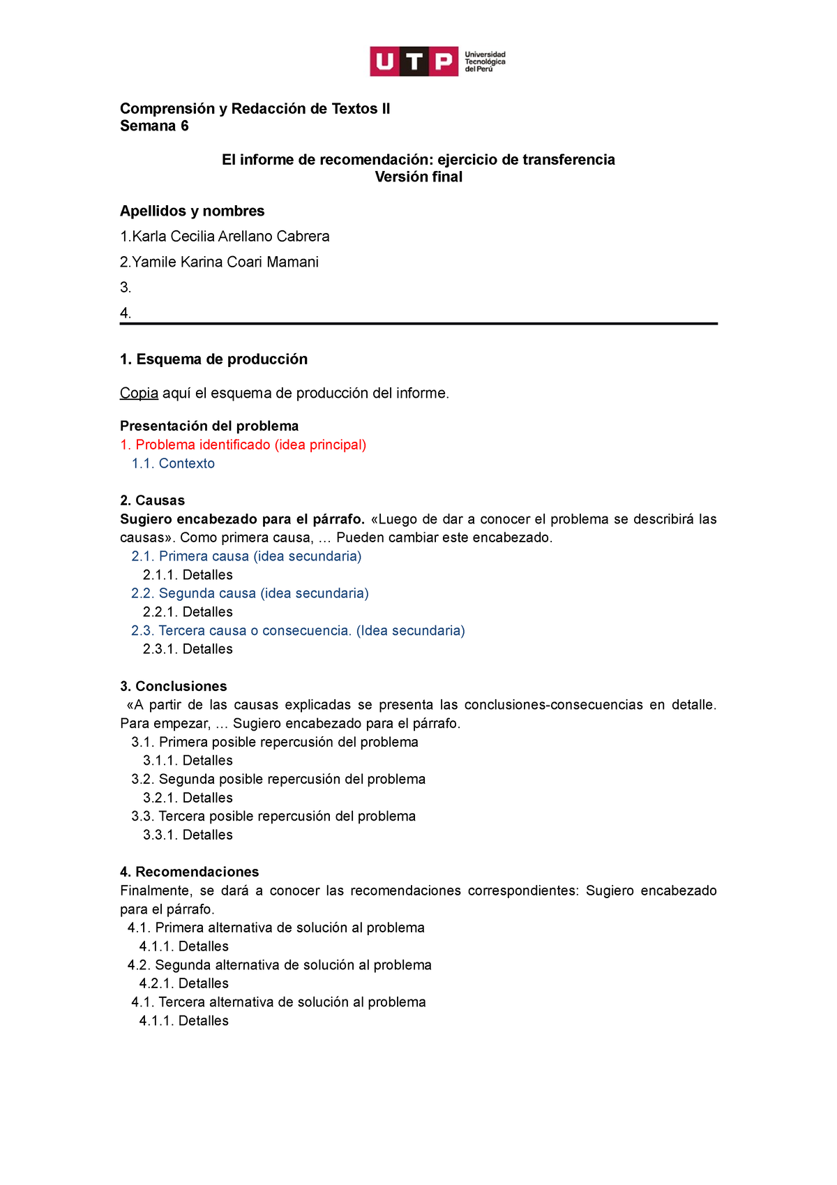 S6 - Redaccion 2 Semana 6 - Comprensión Y Redacción De Textos II Semana ...