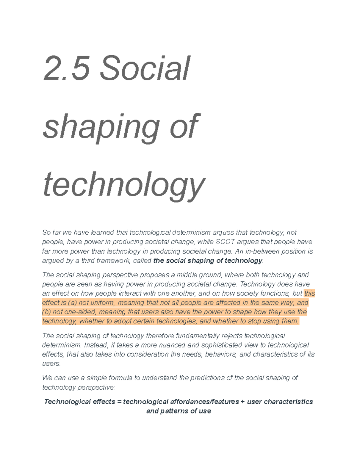 introductory essay the social shaping of technology