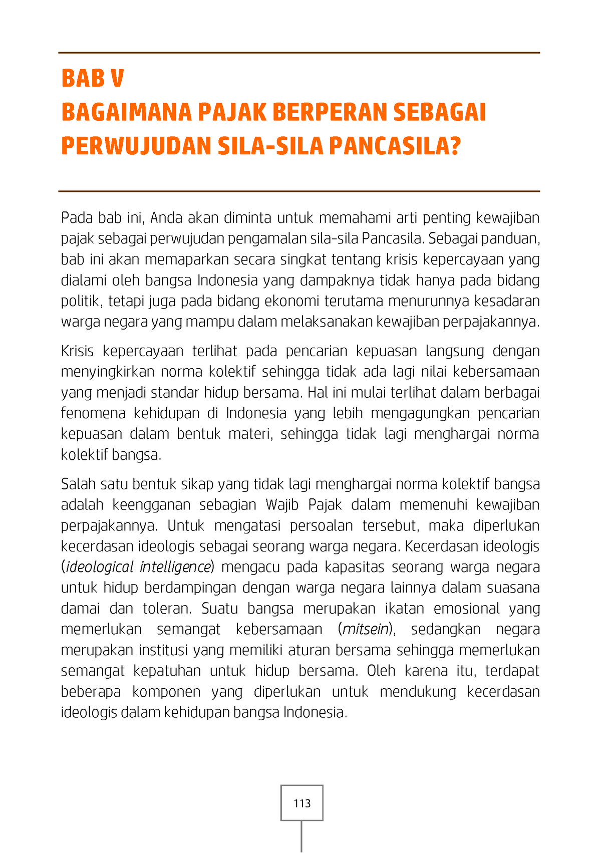 BAB V Bagaimana Pajak Berperan Sebagai Perwujudan Sila-sila Pancasila ...