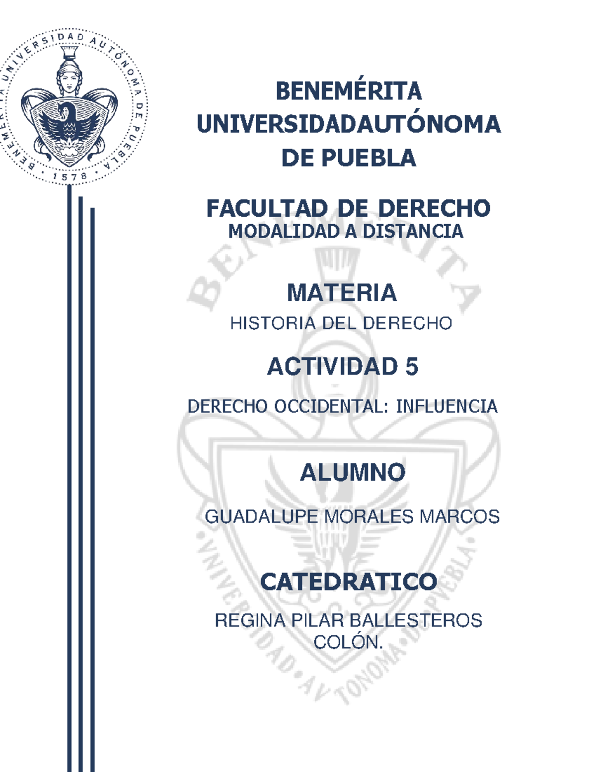 5 derecho occidental. influencias - BENEM.. UNIVERSIDAD AUT”NOMA DE ...